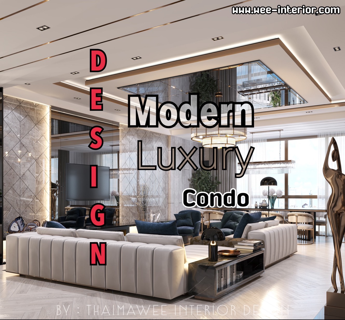 รับตกแต่งคอนโดModern Luxury