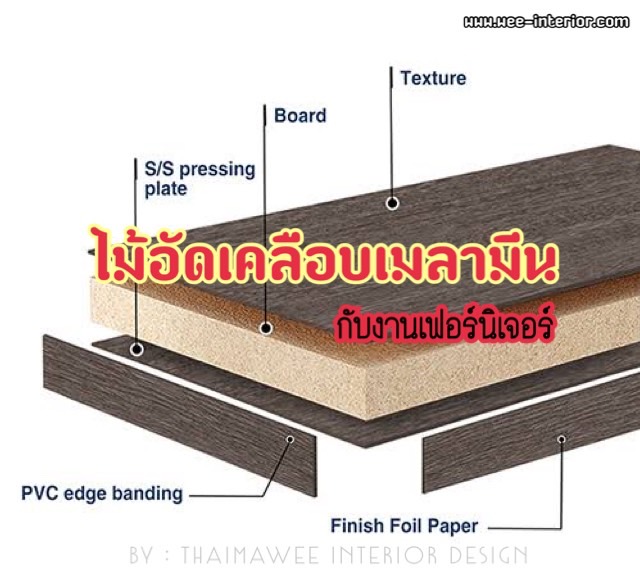 ไม้อัดเมลามีนกับงานตกแต่ง