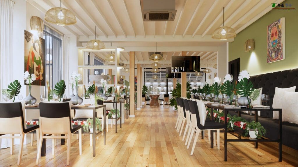 รับออกแบบตกแต่งร้านอาหาร