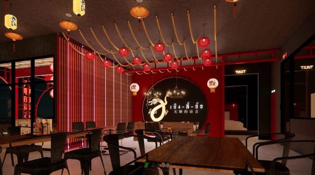 รับออกแบบร้านอาหารจีน