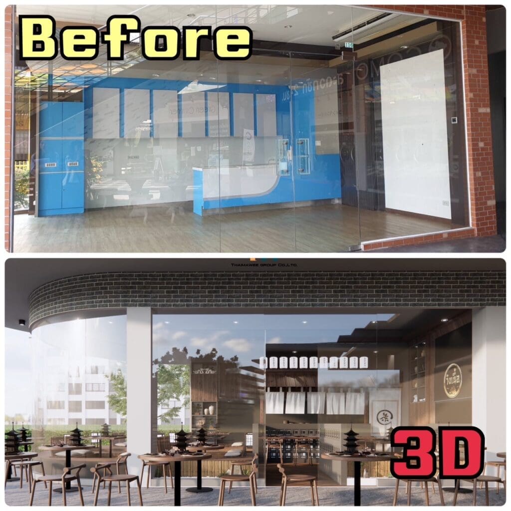 รับออกแบบร้านก๋วยเตี๋ยว