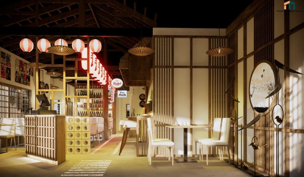 ออกแบบร้านอาหารญี่ปุ่น