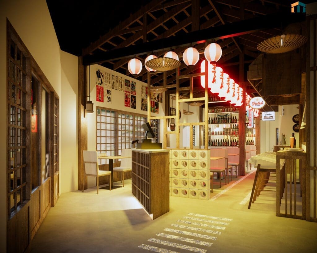 ออกแบบร้านอาหารญี่ปุ่น