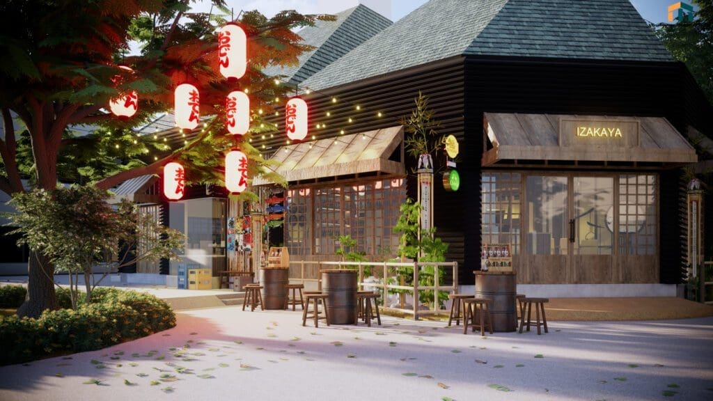 ออกแบบร้านอาหารญี่ปุ่น