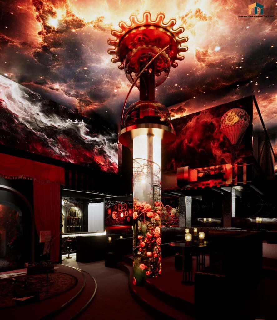 3Dออกแบบบาร์ร้านเหล้า