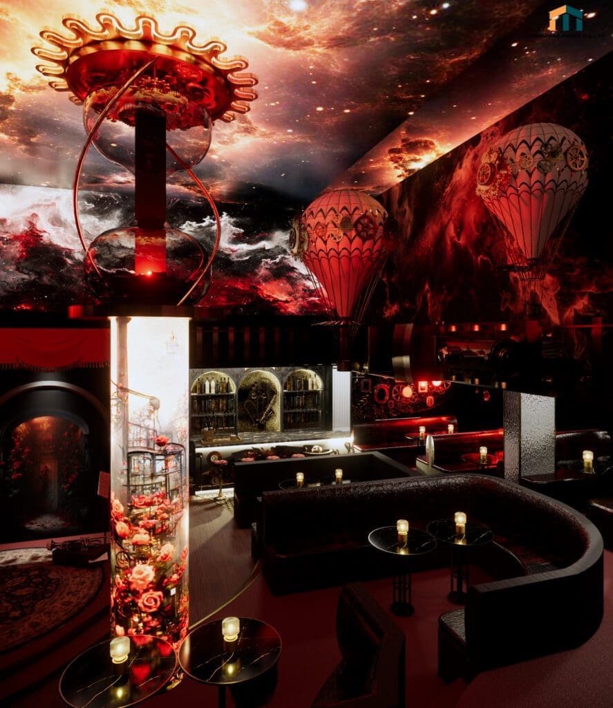 3Dออกแบบบาร์ร้านเหล้า