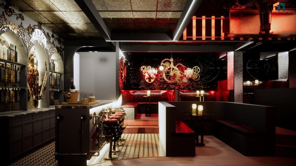 3Dออกแบบบาร์ร้านเหล้า