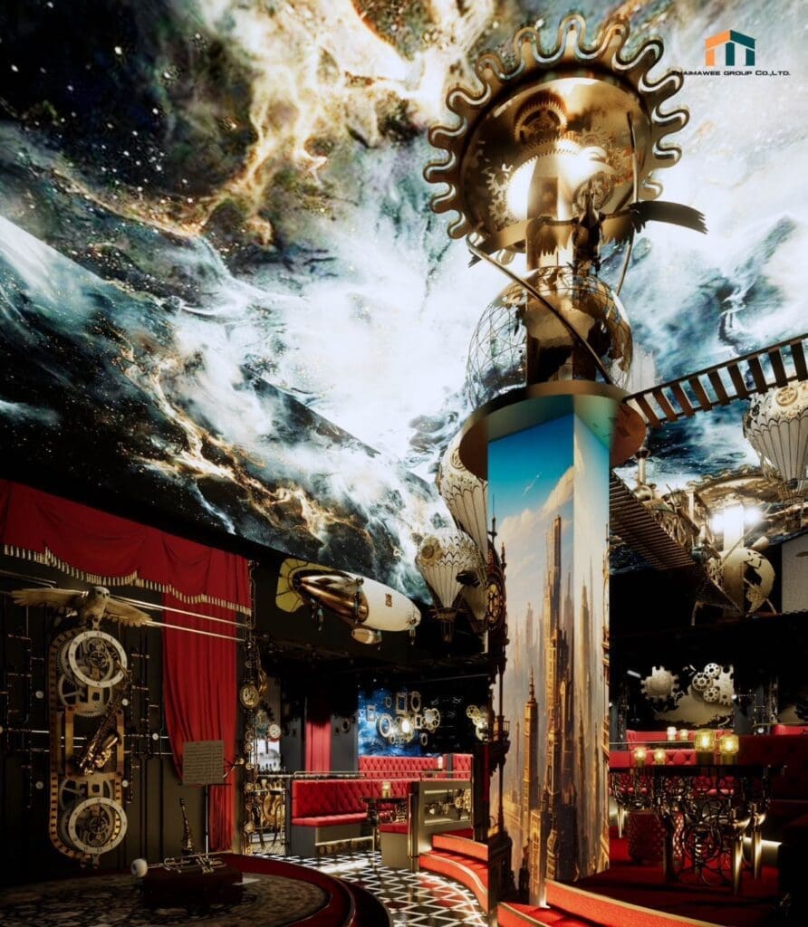 3Dออกแบบบาร์ร้านเหล้า