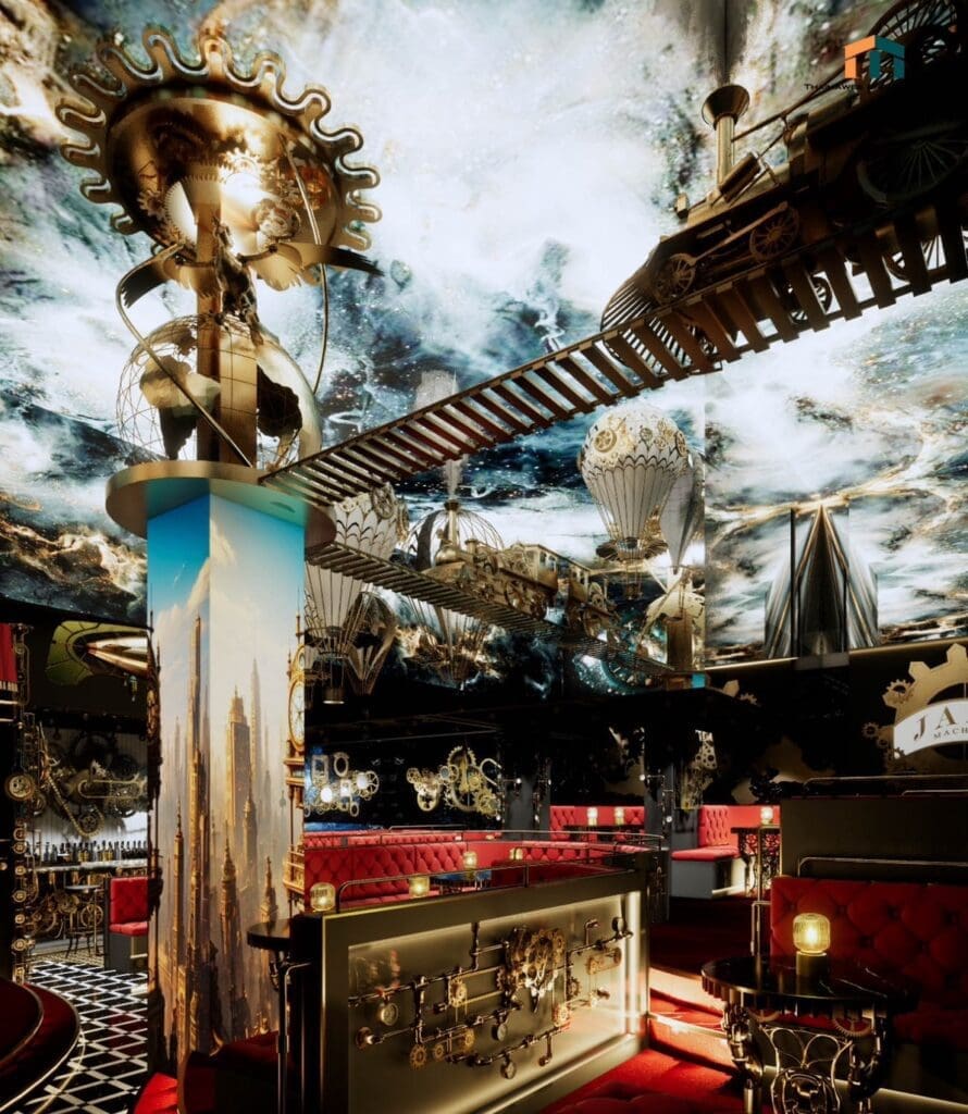 3Dออกแบบบาร์ร้านเหล้า