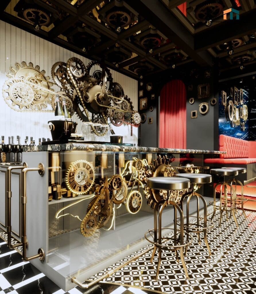 3Dออกแบบบาร์ร้านเหล้า