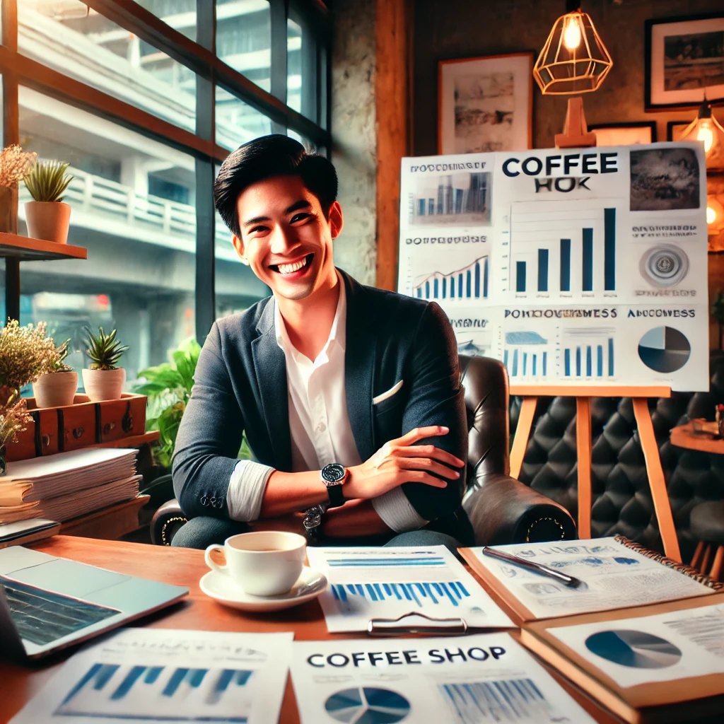 ออกแบบก่อสร้างร้านกาแฟ คาเฟ่