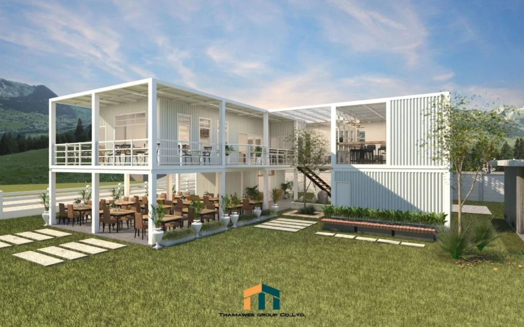 ออกแบบก่อสร้างร้านกาแฟ คาเฟ่