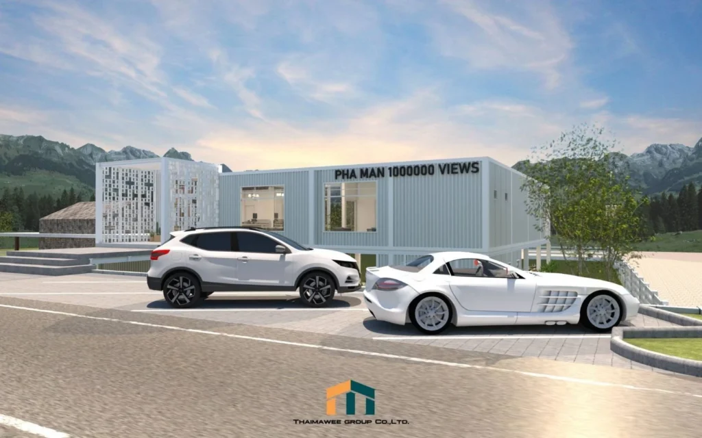 ออกแบบก่อสร้างร้านกาแฟ คาเฟ่