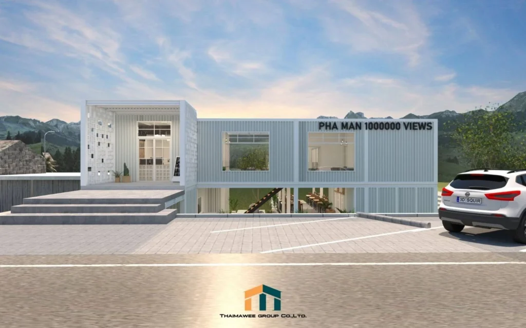 ออกแบบก่อสร้างร้านกาแฟ คาเฟ่