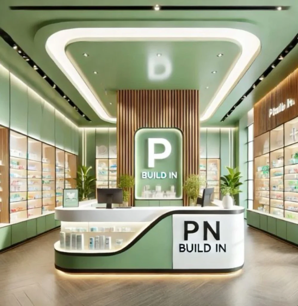 รับออกแบบร้านขายยา