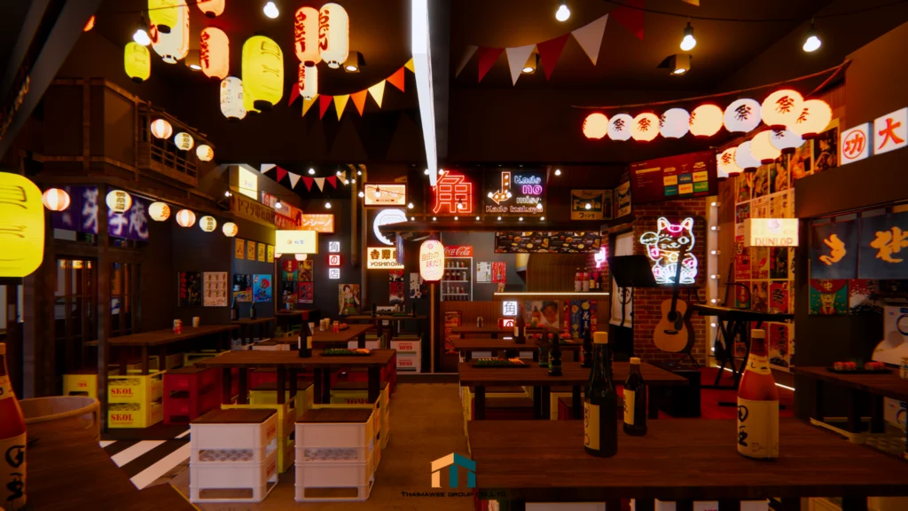 ตกแต่งร้านสไตล์ญี่ปุ่น