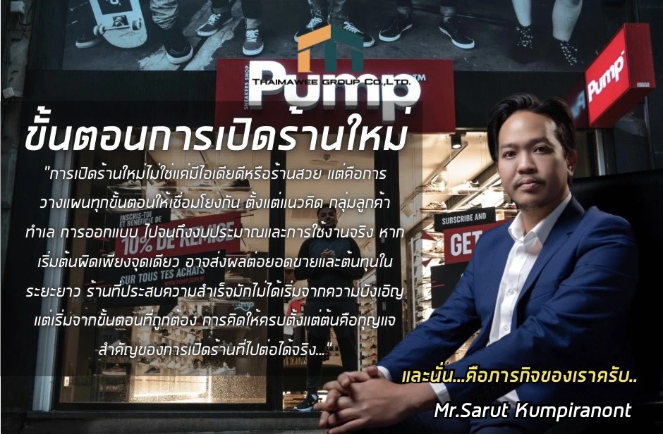 ขั้นตอนการเปิดร้านใหม่